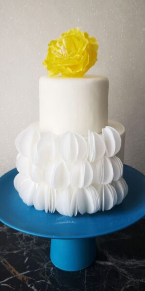 gâteau mariage fleur